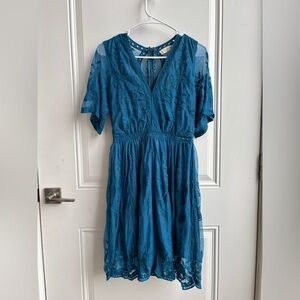 Altard State | Lacey teal Romper | Women’s size Small